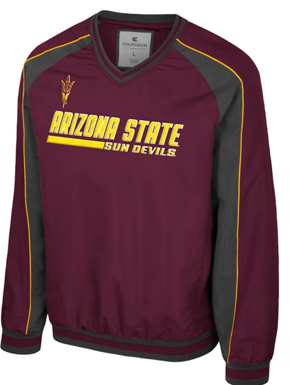 Colosseum NCAA Arizona State Sun Devils Pullover Coach Jacket
